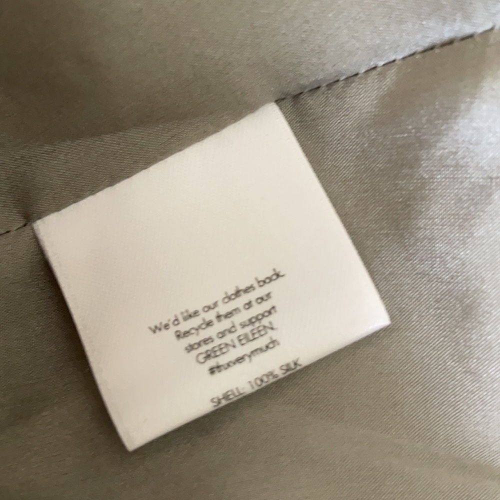 Eileen Fisher 100% Silk Grey Maxi Dress - Picture 9 of 10